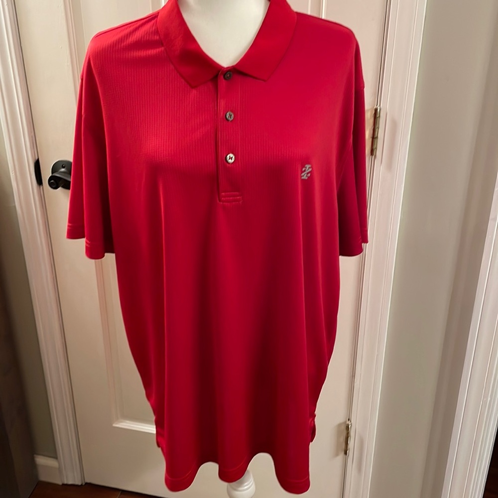 Mens Izod Bright Red Golf Shirt